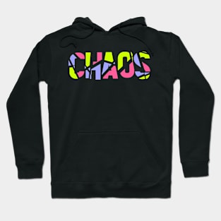 Chaos-Colorful Trendy Typographic Concept Hoodie